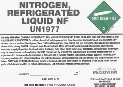 Nitrogen Refrigerated Liquid Nf